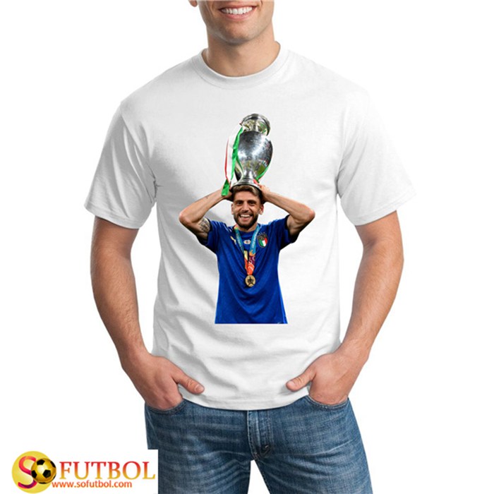 Camiseta Entrenamiento Italia UEFA Euro 2020 Champions Blanca - GXHTS14