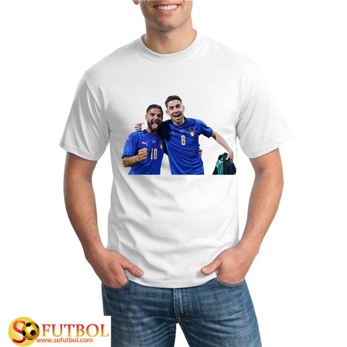 Camiseta Entrenamiento Italia UEFA Euro 2020 Champions Blanca - GXHTS17