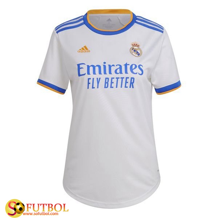 Camiseta Futbol Real Madrid Mujer Titular 2021/2022
