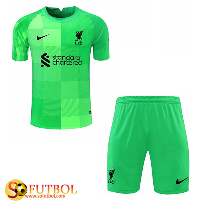 Camiseta Futbol FC Liverpool Niños Portero 2021/2022