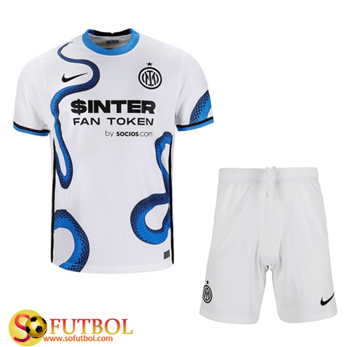 Camiseta Futbol Inter Milan Niños Alternativo 2021/2022