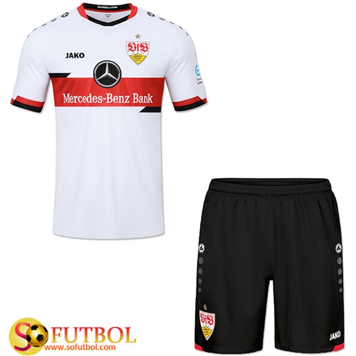 Camiseta Futbol VfB Stuttgart Niños Titular 2021/2022 Camiseta Futbol VfB Stuttgart Niños Titular 2021/2022