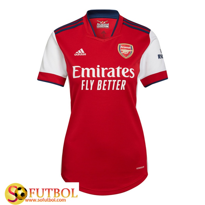 Camiseta Futbol FC Arsenal Mujer Titular 2021/2022