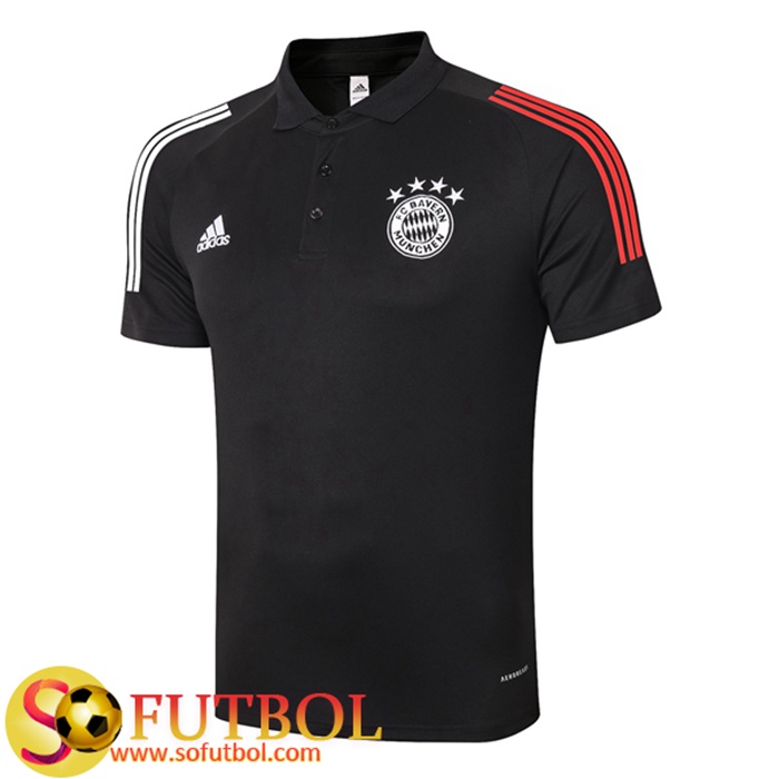 Camiseta Polo Futbol Bayern Munich Negro 2020/2021