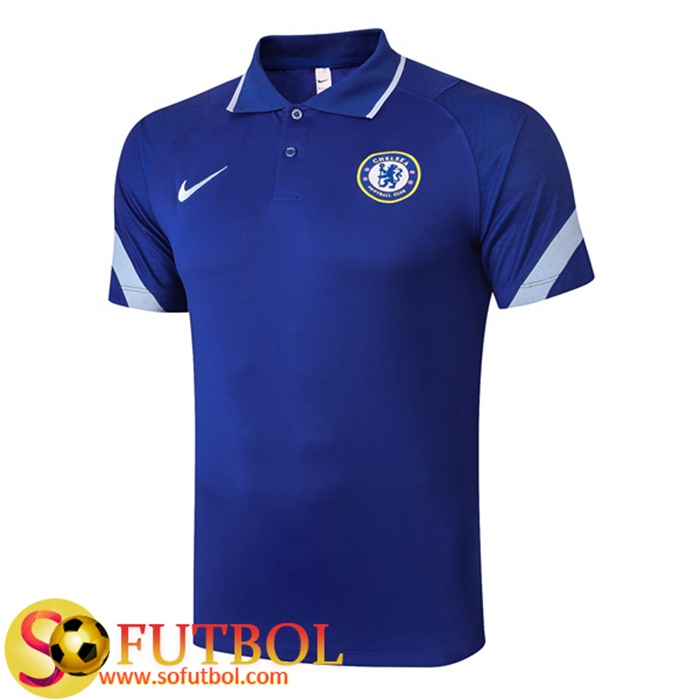 Camiseta Polo Futbol FC Chelsea Azul 2020/2021