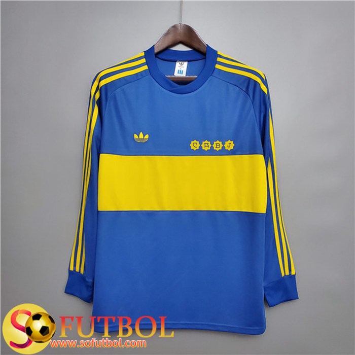 Camiseta Boca Juniors Retro Manche Longue Titular 1981
