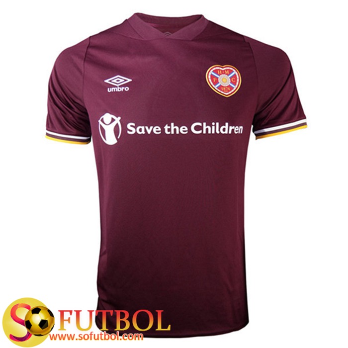 Camiseta Heart of Midlothian Titular 2020/2021 Camiseta Heart of Midlothian Titular 2020/2021