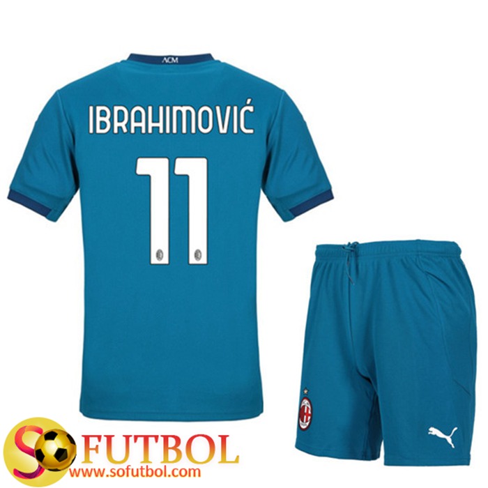 Camiseta AC Milan (IBRAHIMOVIC 11) Ninos Tercero 2020/2021