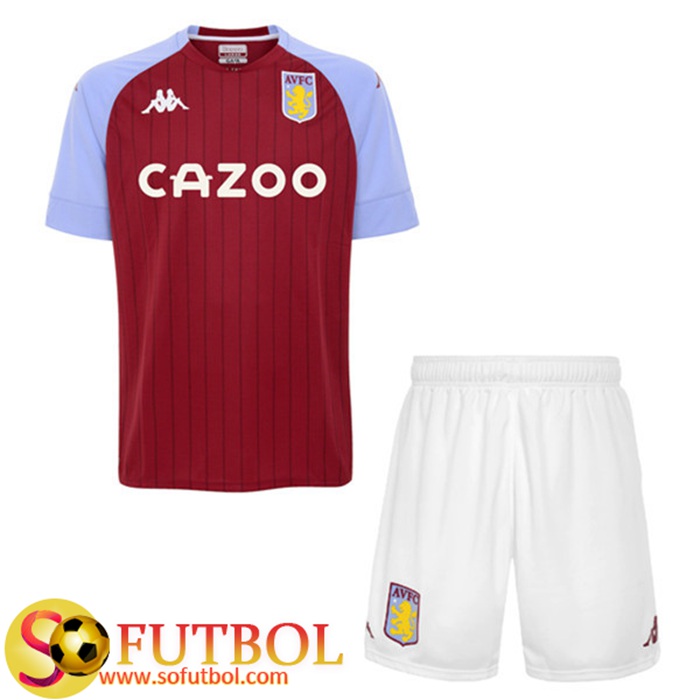 Camiseta Aston Villa Ninos Titular 2020/2021