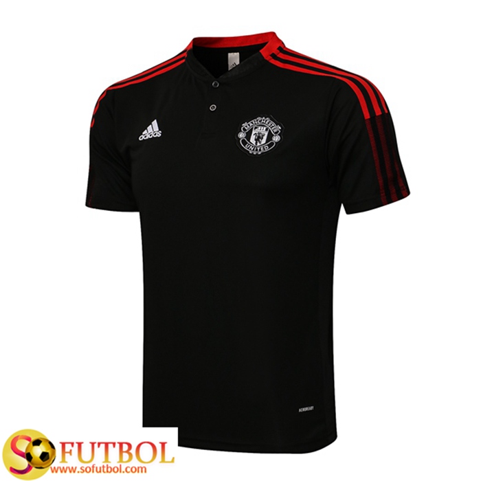 Camiseta Polo Manchester United Negro 2021/2022