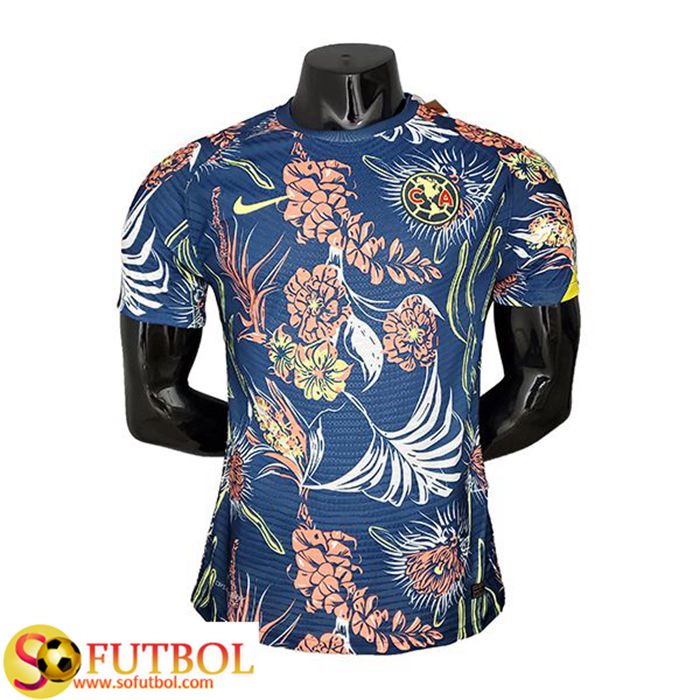 Camiseta Entrenamiento Club American Player Version Negro/Azul 2021/2022