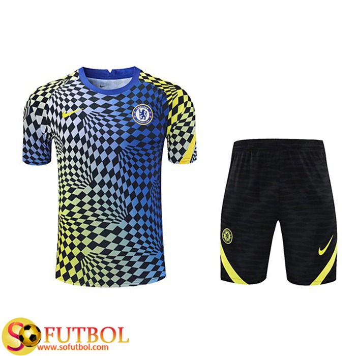 Camiseta Entrenamiento FC Chelsea + Cortos Azul 2021/2022