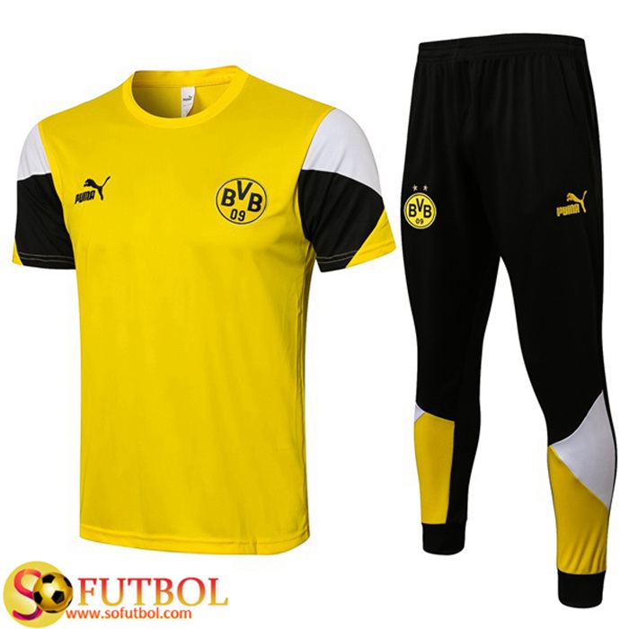 Camiseta Entrenamiento Dortmund BVB + Pantalones Amarillo、Negro 2021/2022