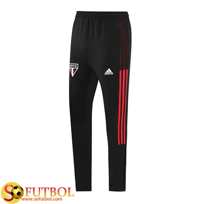 Pantalon Entrenamiento Sao Paulo FC Negro/Rojo 2021/2022