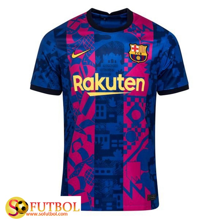 Camiseta Futbol FC Barcelona Tercero 2021/2022 Camiseta Futbol FC Barcelona Tercero 2021/2022