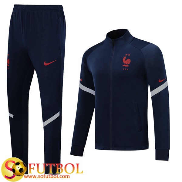 Chandal Futbol Francia Azul Real 2019/20 / Chaqueta y Pantalon Entrenamiento