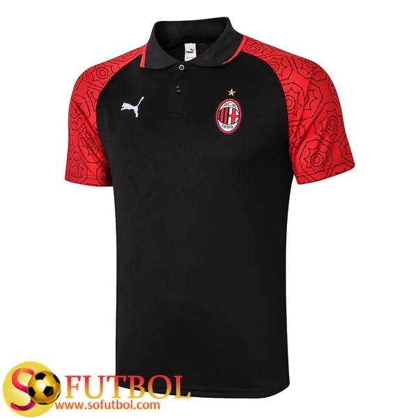 Camiseta Polo Futbol Milan AC Roja 2020/2021