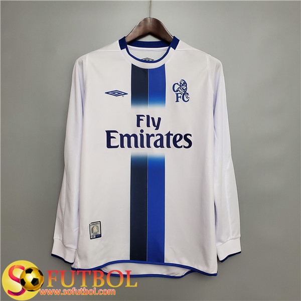 Camiseta Futbol FC Chelsea Retro Segunda Manche Longue 2003/2005