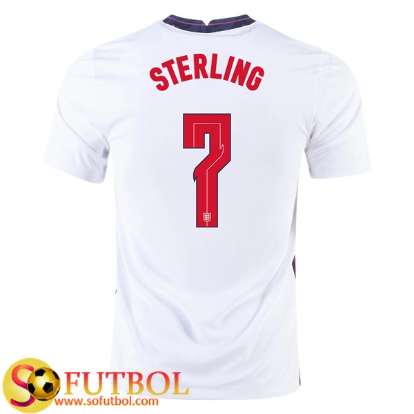 Camisetas Futbol Inglaterra (Sterling 7) Primera UEFA Euro 2020
