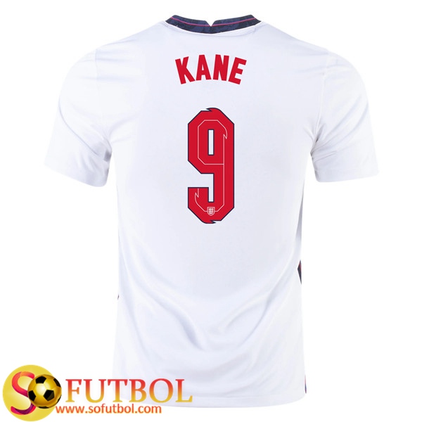 Camisetas Futbol Inglaterra (Kane 9) Primera UEFA Euro 2020