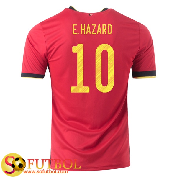 Camisetas Futbol Belgica (E.Hazaro 10) Primera UEFA Euro 2020