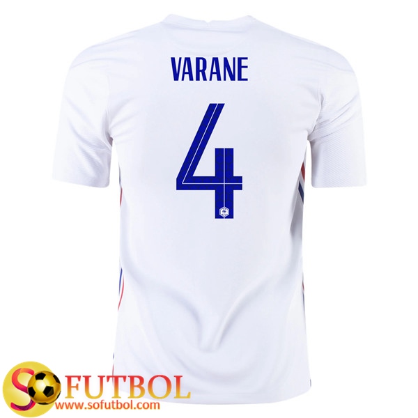 Camisetas Futbol Francia (Varane 4) Segunda UEFA Euro 2020