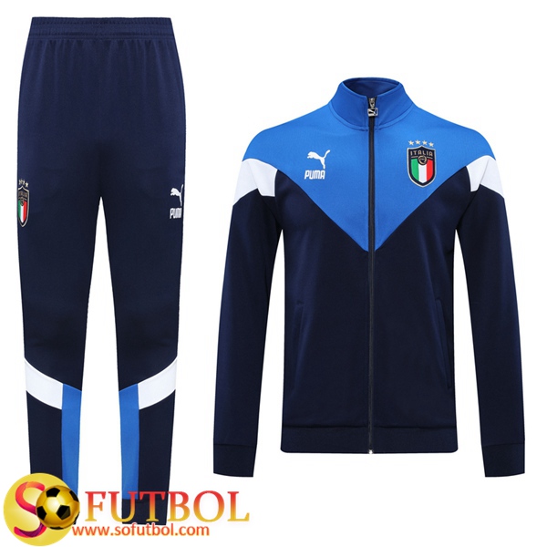 Chandal Futbol Italia Azul 2020/2021 Chaqueta y Pantalon Entrenamiento
