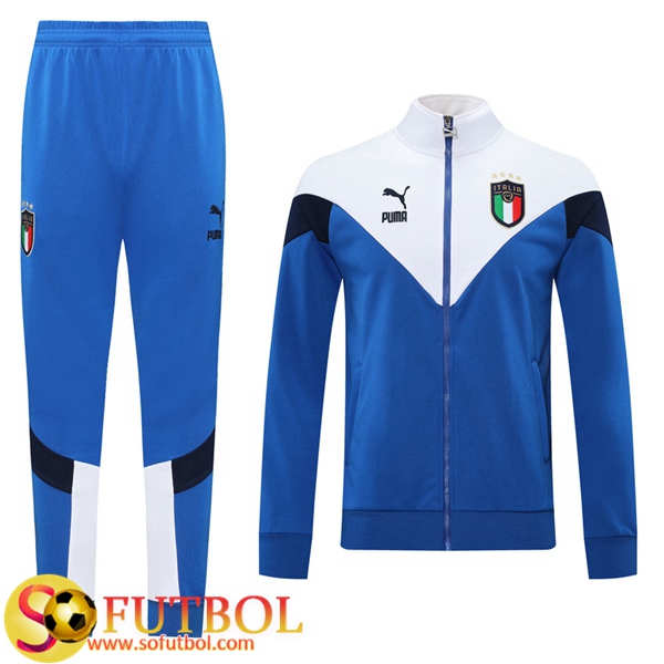 Chandal Futbol Italia Azul 2020/2021 Chaqueta y Pantalon Entrenamiento