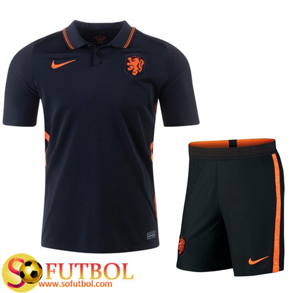 Nueva Camisetas Futbol Países Bajos Ninos Segunda UEFA Euro 2020