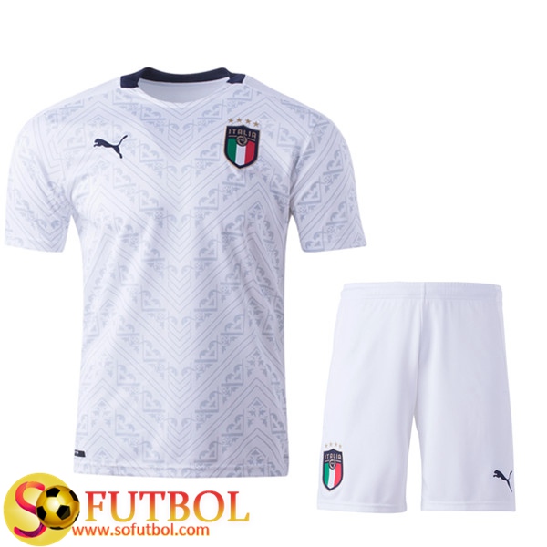 Nueva Camisetas Futbol Italia Ninos Segunda UEFA Euro 2020