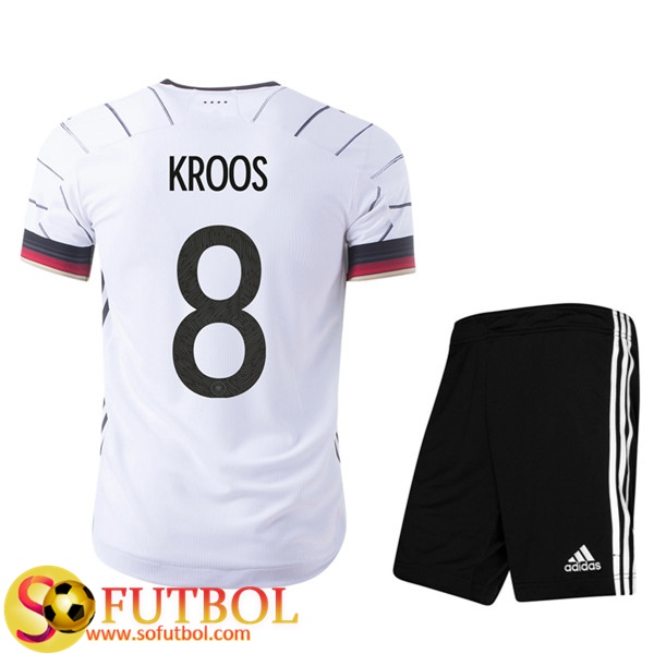 Camisetas Futbol UEFA Euro 2020 Alemania (Kroos 8) Ninos Primera