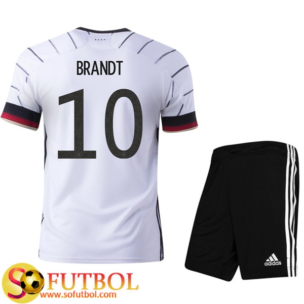 Camisetas Futbol UEFA Euro 2020 Alemania (Brandt 10) Ninos Primera