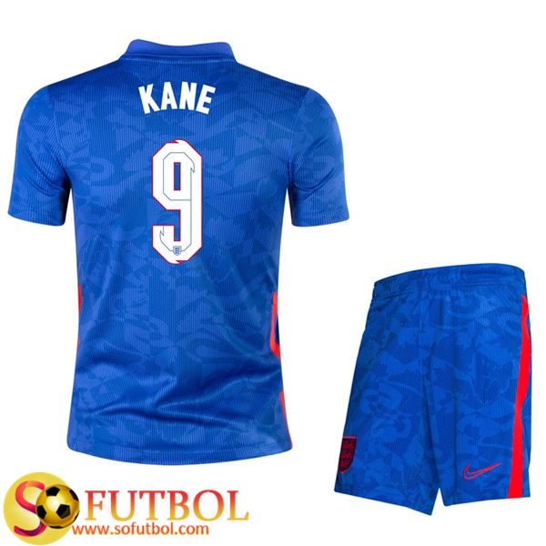Camisetas Futbol UEFA Euro 2020 Inglaterra (Kane 9) Ninos Segunda