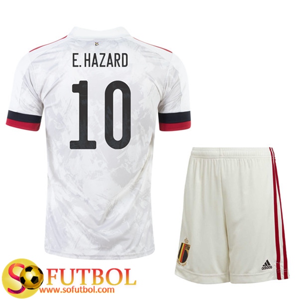 Camisetas Futbol UEFA Euro 2020 Belgica (E.Hazaro 10) Ninos Segunda