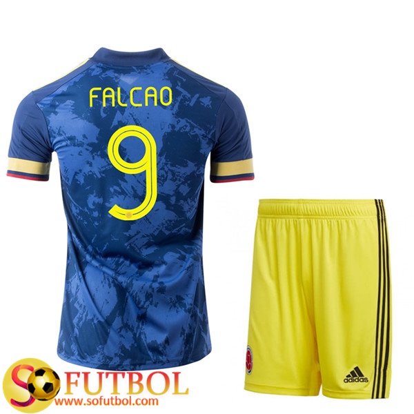 Camisetas Futbol UEFA Euro 2020 Colombia (FALCAO 9) Ninos Segunda