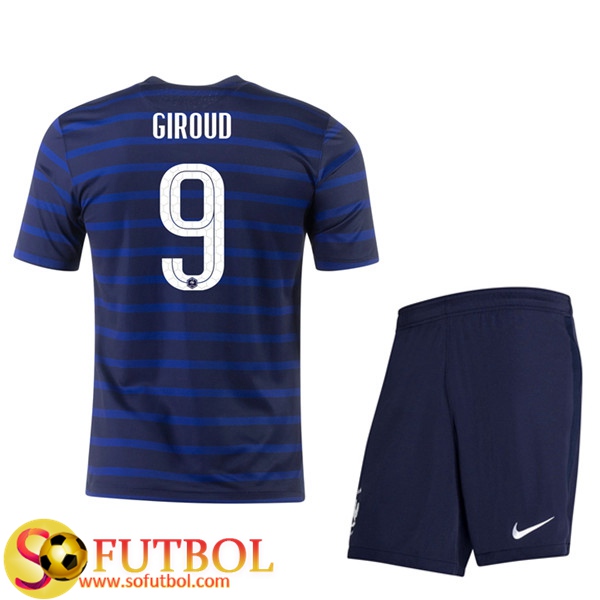 Camisetas Futbol UEFA Euro 2020 Francia (Giroud 9) Ninos Primera