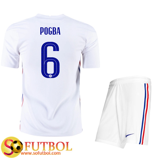 Camisetas Futbol UEFA Euro 2020 Francia (Pogba 6) Ninos Segunda