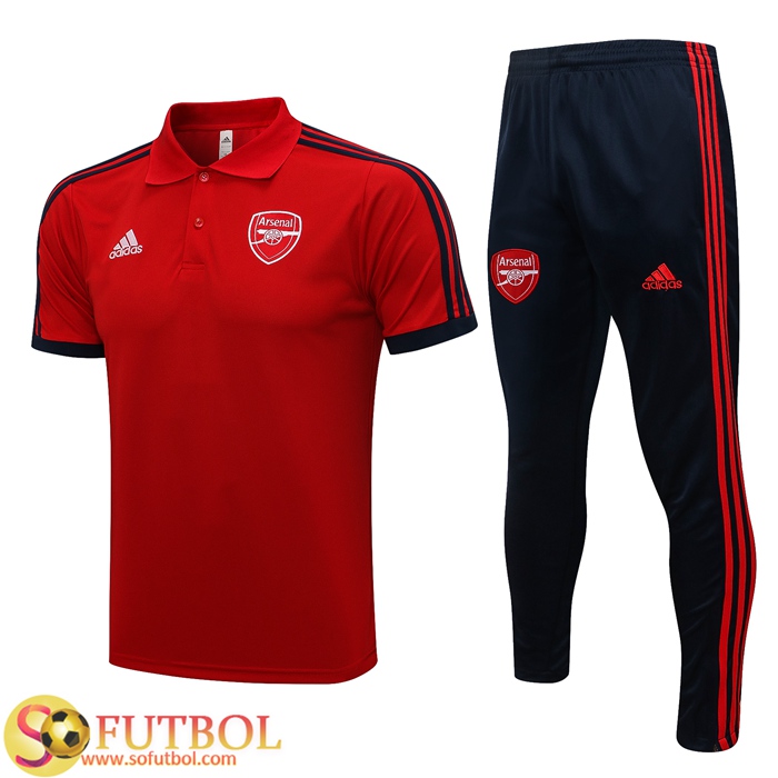 Camiseta Entrenamiento FC Arsenal + Pantalones Rojo/Negro 2021/2022