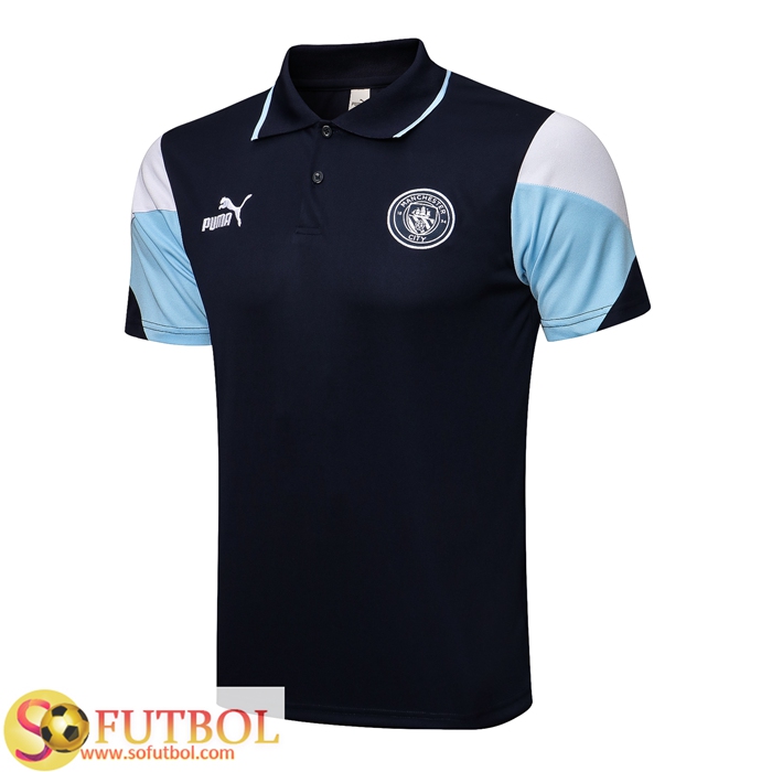 Camiseta Entrenamiento Manchester City Negro/Azul 2021/2022