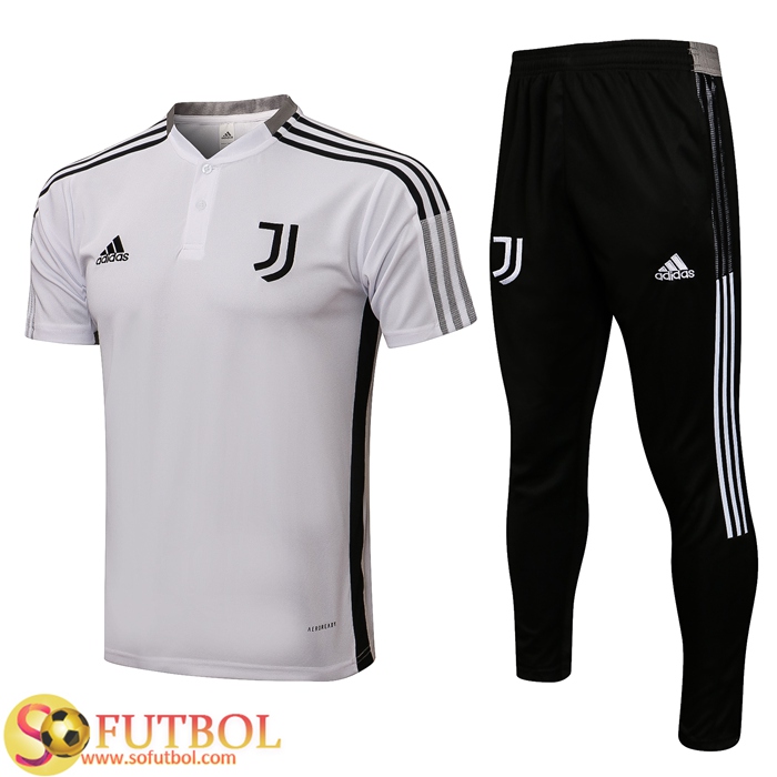 Camiseta Entrenamiento Juventus + Pantalones Blanca/Negro 2021/2022