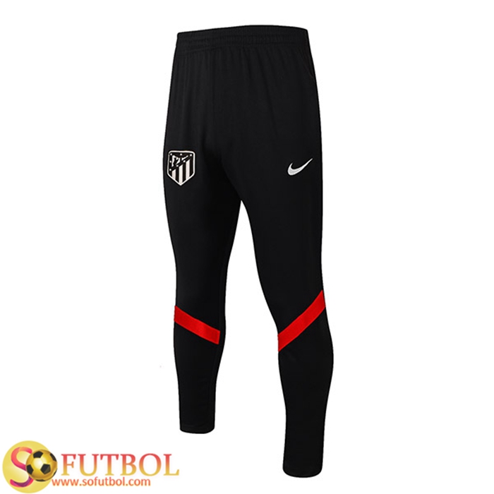 Pantalon Entrenamiento Altetico Madrid Negro/Rojo 2021/2022