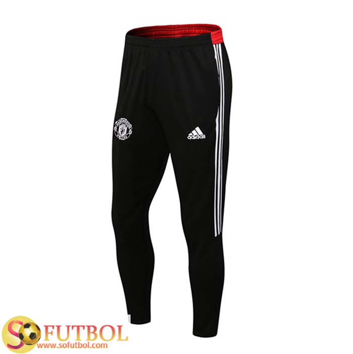 Pantalon Entrenamiento Manchester United Blanca/Rojo 2021/2022
