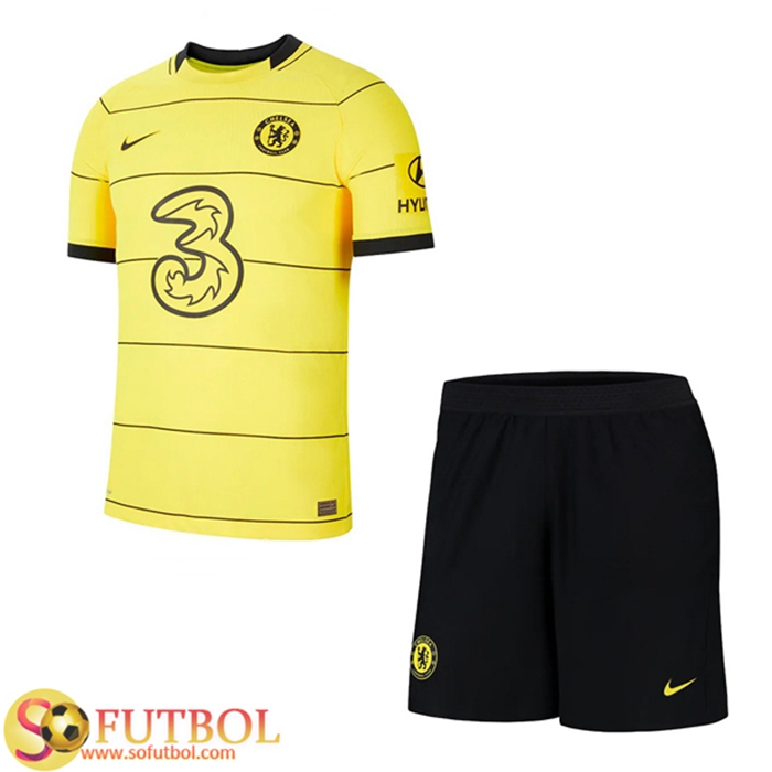 Traje Camiseta Futbol FC Chelsea Alternativo + Cortos 2021/2022