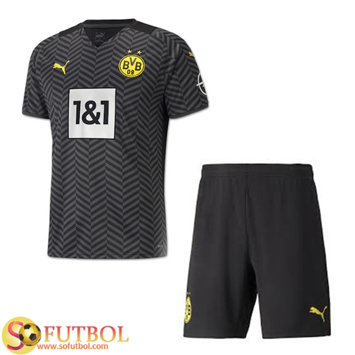 Traje Camiseta Futbol Dortmund BVB Alternativo + Cortos 2021/2022