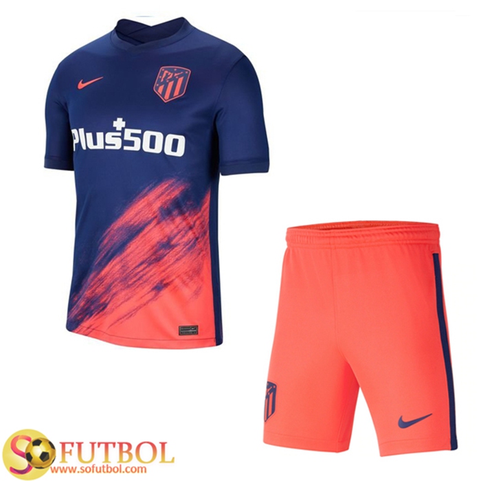 Traje Camiseta Futbol Atletico Madrid Alternativo + Cortos 2021/2022