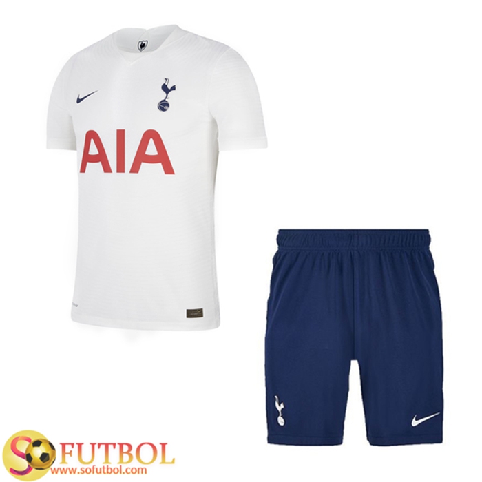 Traje Camiseta Futbol Tottenham Hotspur Titular + Cortos 2021/2022