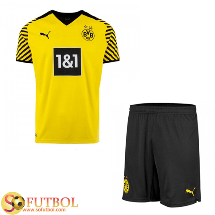 Traje Camiseta Futbol Dortmund BVB Titular + Cortos 2021/2022