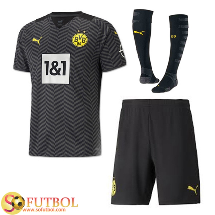 Traje Camiseta Futbol Dortmund BVB Alternativo (Cortos + Calcetines) 2021/2022