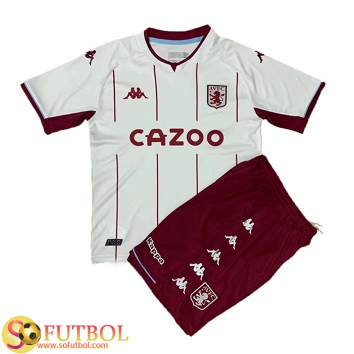 Camiseta Futbol Aston Villa Ninos Alternativo 2021/2022