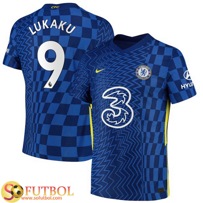 Camiseta Futbol FC Chelsea (Lukaku 9) Titular 2021/2022